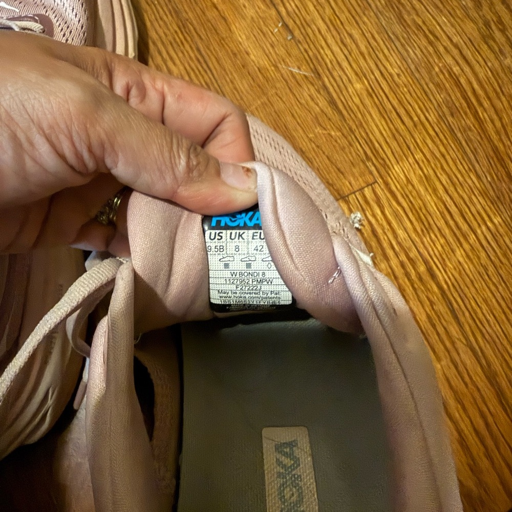 Hoka Women's Athletic Shoes in Soft Pink - Picture 9 of 12